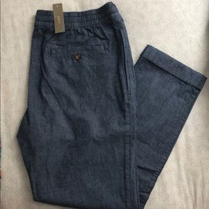 J. Crew Blue Chambray Pants Size 30